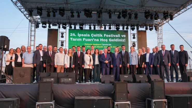 AK Parti Edirne Teşkilatı İpsala Çeltik Festivali'nde kortejde yer aldı