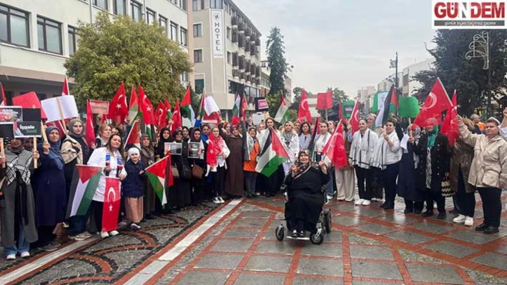 AK Parti Kadın Kolları'ndan Gazze'ye Destek: 'Sessiz Çığlık' Etkinliği Düzenlendi