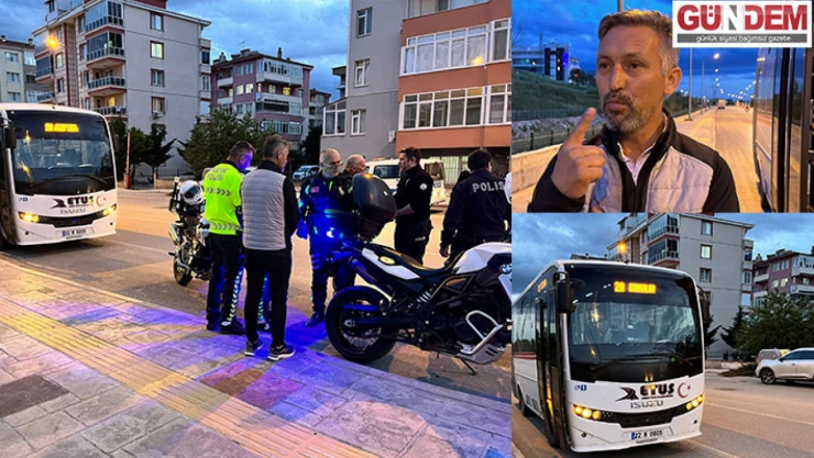 Alkollü minibüs şoföründen pes dedirten mazeret, 'Alkol almayan insan bu araçları kullanamaz'