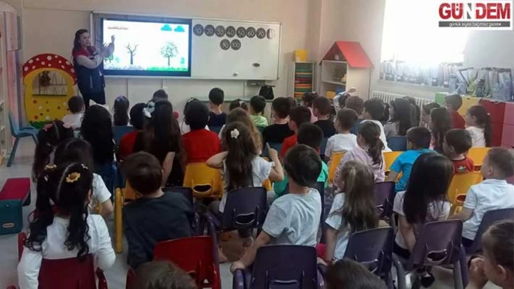 Anaokulu öğrencilerine su verimliliği anlatıldı