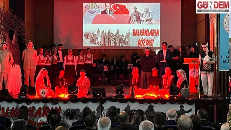 Anma töreninde 'Balkanların Gözyaşı' piyesi sahnelendi