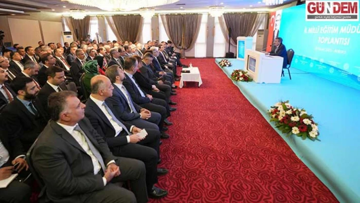 Bakan Tekin Milli Eğitim müdürleriyle bir araya geldi