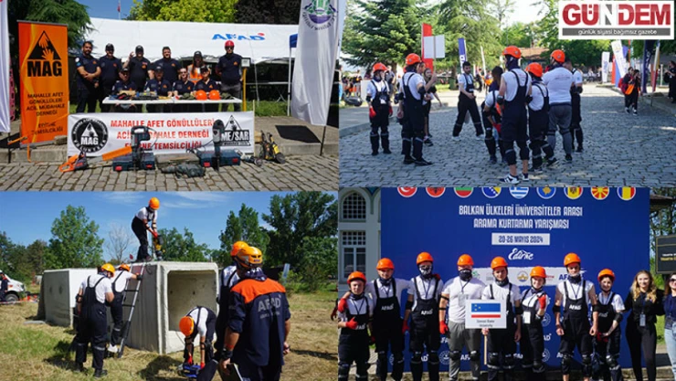Balkan Üniversiteleri Arama Kurtarma Ekipleri Kıyasıya Yarışıyor