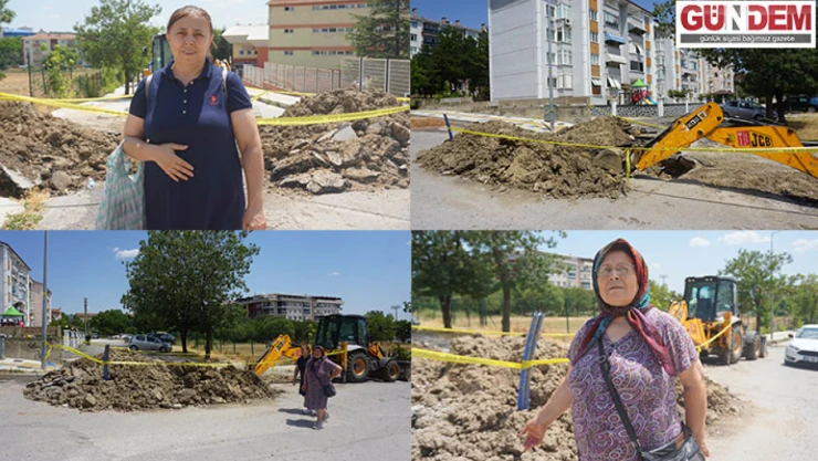 Belediye açtığı çukuru kapatmayı unuttu