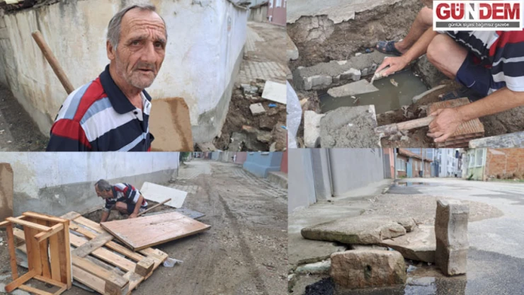 Belediye ilgilenmedi, vatandaş soruna kendi yöntemleriyle çözüm buldu