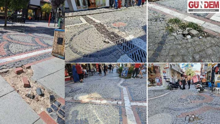 Bozulan taşlar tehlike saçıyor