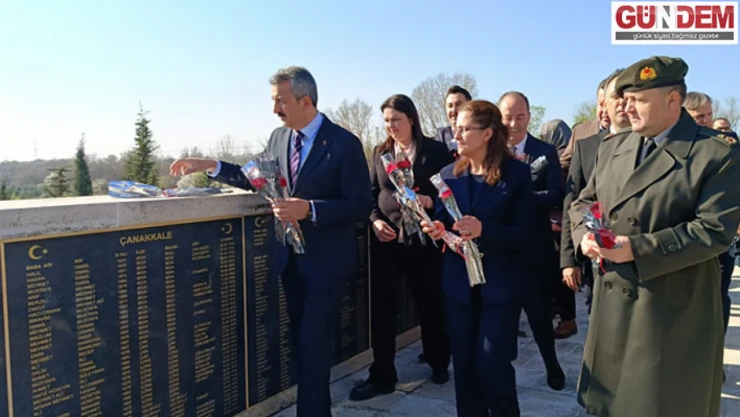 Çanakkale Zaferi'nin 109. Yıldönümü dolayısıyla tören düzenledi