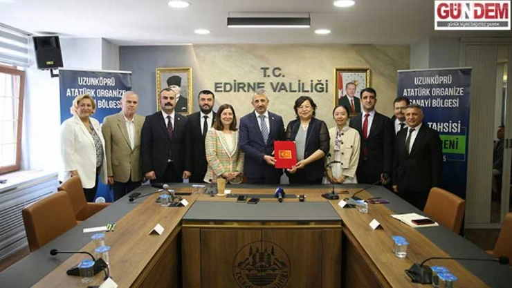 Çinli firma Türk ortağıyla Edirne'de rüzgar türbini parçaları üretecek