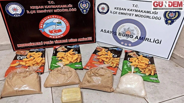 Cips paketlerinden uyuşturucu çıktı