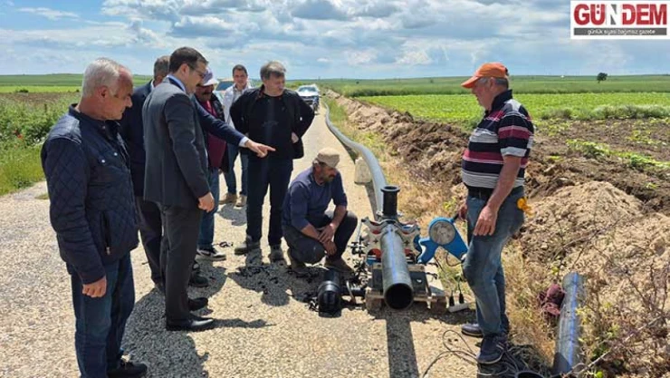 Çömlekakpınar kapalı devre sulama sistemine kavuşuyor