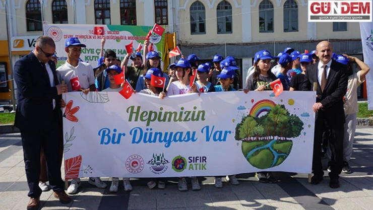 Dünya Çevre Günü ve Türkiye Çevre Haftası dolayısıyla tören düzenlendi