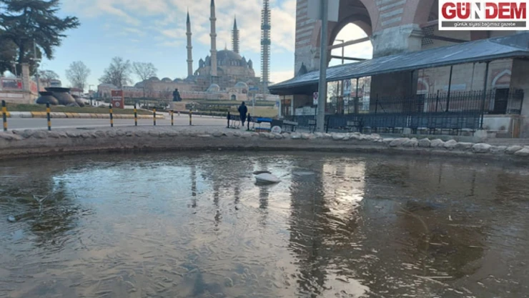Edirne buz tuttu