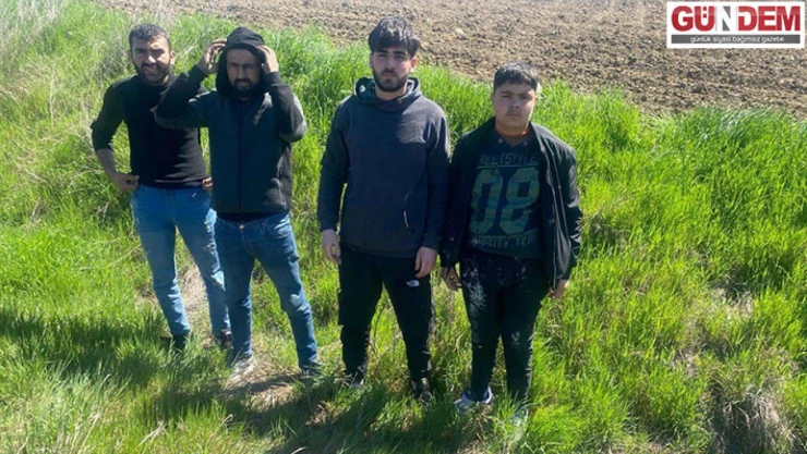 Edirne'de 4 düzensiz göçmen yakalandı