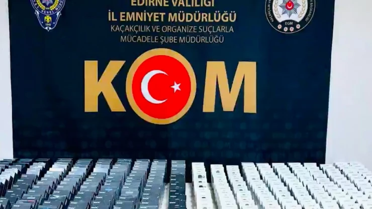Edirne'de 500 kaçak elektronik sigara ele geçirildi