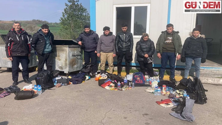 Edirne'de 8 düzensiz göçmen yakalandı