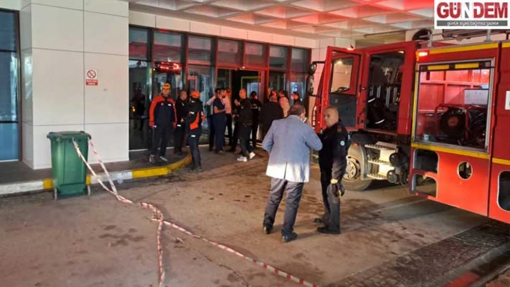 Edirne'de hastanede çıkan yangın söndürüldü