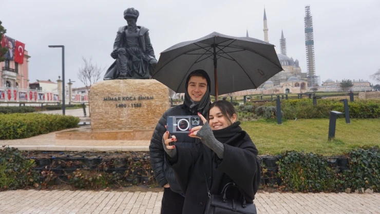 Edirne'de sağanak etkili oldu