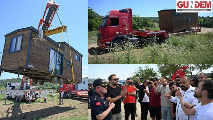 Edirne'de tarım arazilerindeki izinsiz yapılan 'tiny house'ları kaldırma çalışmaları sürüyor