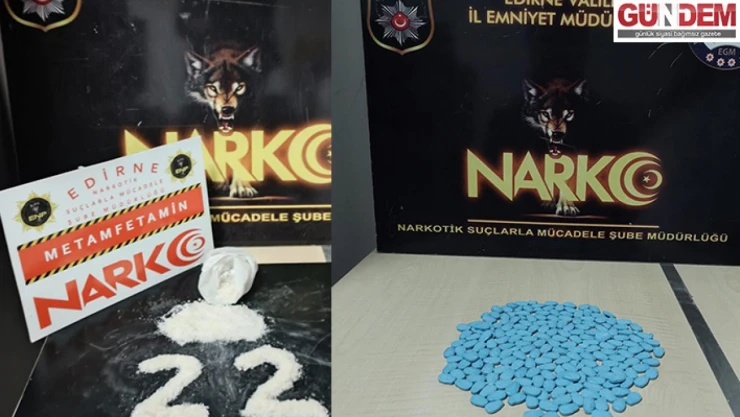 Edirne'de uyuşturucu operasyonlarında yakalanan 4 kişi tutuklandı