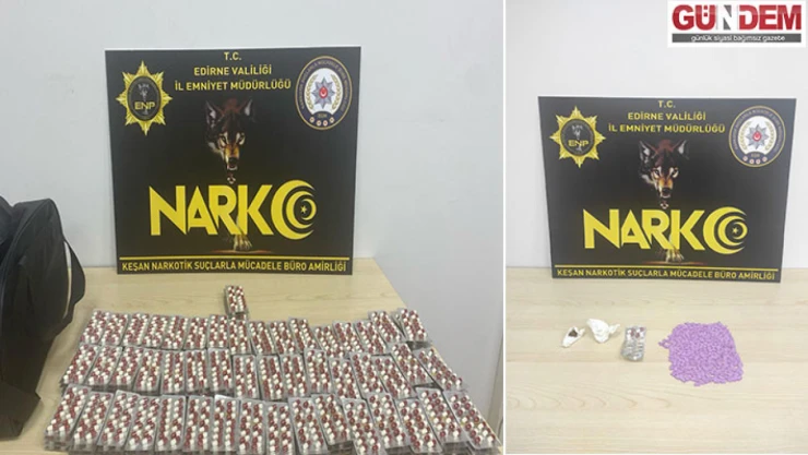 Edirne'de uyuşturucudan 5 tutuklu