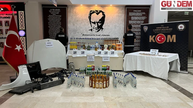 Edirne'de yaklaşık 19 kilo kaçak altın yakalandı