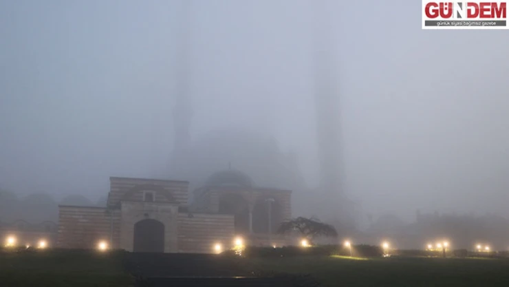 Edirne'de yoğun sis etkili oluyor