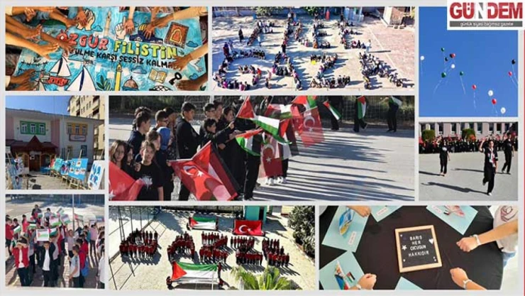 Eğitim camiası Filistin için tek yürek oldu