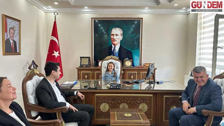 Enez'de temsili kaymakam makamda ağırlandı