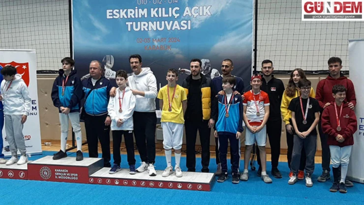 Eskrim turnuvasında büyük başarı