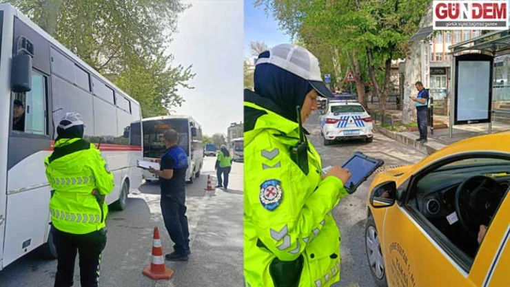 ETUS ve Ticari taksilere denetim yapıldı