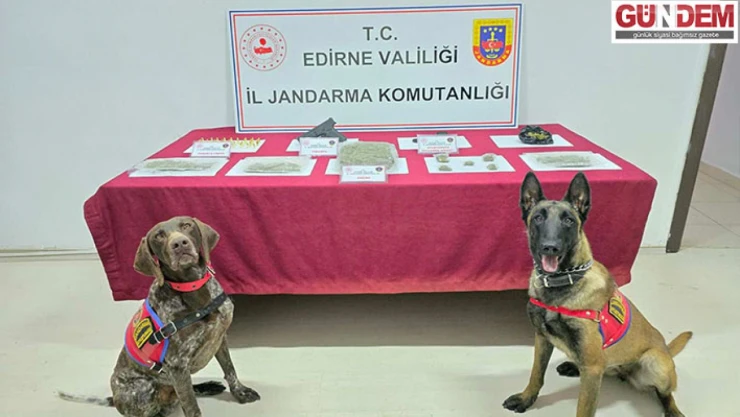 Evinde uyuşturucu ele geçirilen zanlı gözaltına alındı