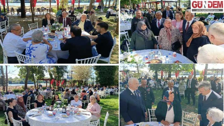 Gaziler yemekte buluştu