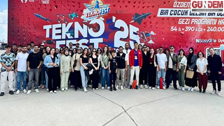 Genç gönüllüler Teknofest'te Edirne'yi temsil etti