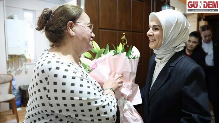 Göktaş'a çocuklardan anlamlı 'Anneler Günü' hediyesi