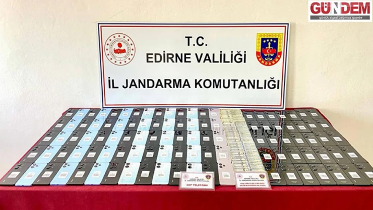 Gümrük kaçağı 150 cep telefonu ele geçirildi