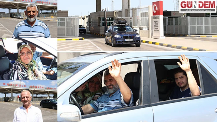 Gurbetçiler, vatana kavuşmanın sevincini yaşıyor