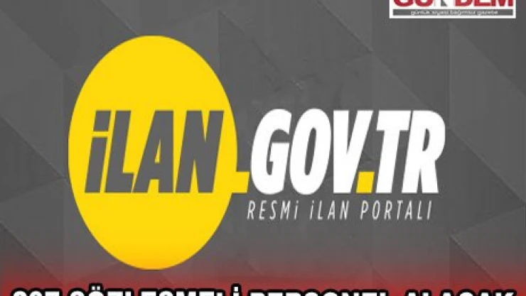 207 Sözleşmeli Personel alacak