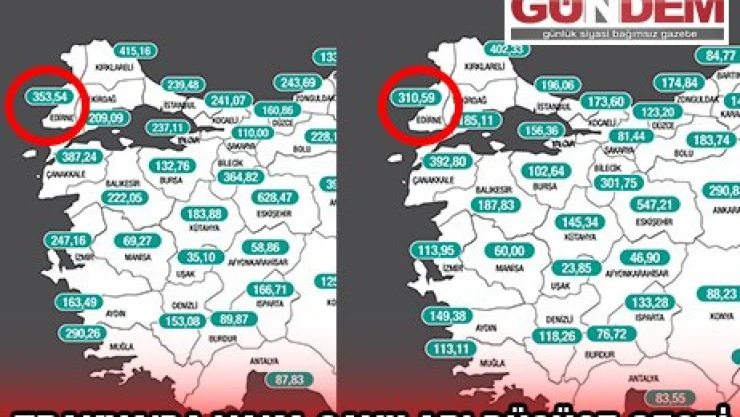 TRAKYA'DA VAKA SAYILARI DÜŞÜŞE GEÇTİ 