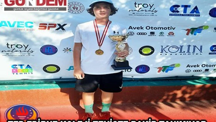 TED EDİRNE KOLEJİ TENİSTE RAKİP TANIMIYOR
