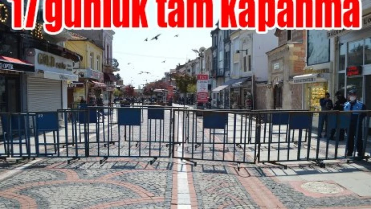17 günlük tam kapanma