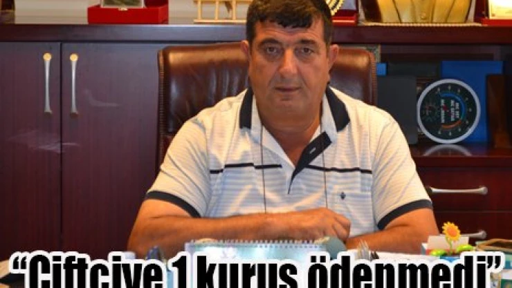 'Çiftçiye 1 kuruş ödenmedi'