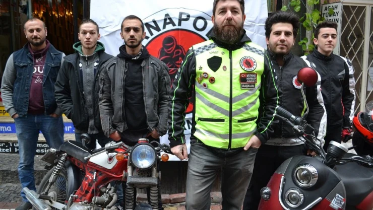 Korona'ya karşı motorcu dayanışması