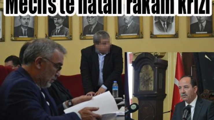 Meclis'te hatalı rakam krizi