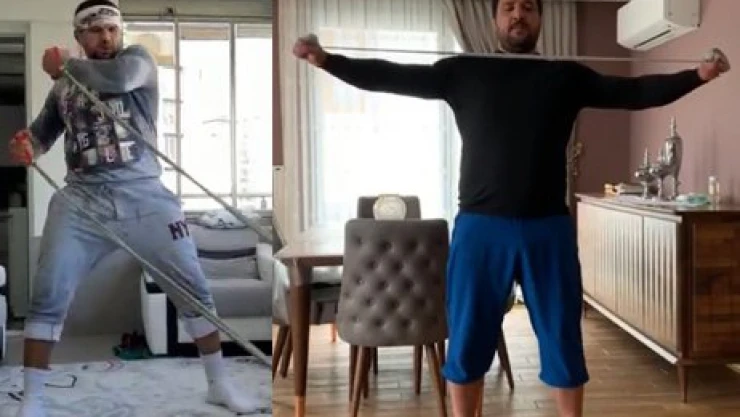 Başpehlivanlar evde form tutuyor