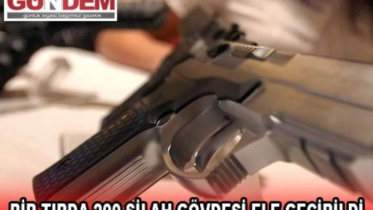  Bir tırda 200 silah gövdesi ele geçirildi
