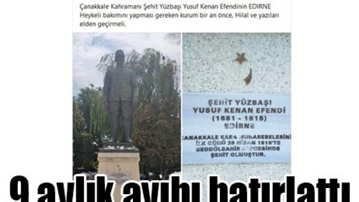 9 aylık ayıbı hatırlattı