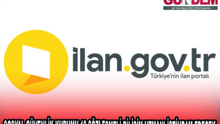 SOSYAL GÜVENLİK KURUMU 10 SÖZLEŞMELİ BİLİŞİM UZMANI İSTİHDAM EDECEK
