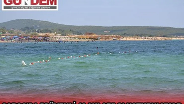 Saros sahillerinde emniyet şamandıralarıyla 'güvenli yüzme alanları' oluşturuluyor