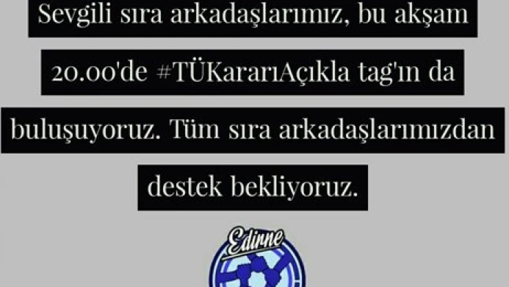 TÜ'ye belirsizlik tepkisi