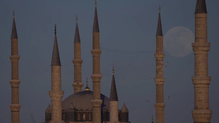 Selimiye'de kartpostallık manzara
